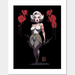 Forest Queen Marilyn Posters and Art